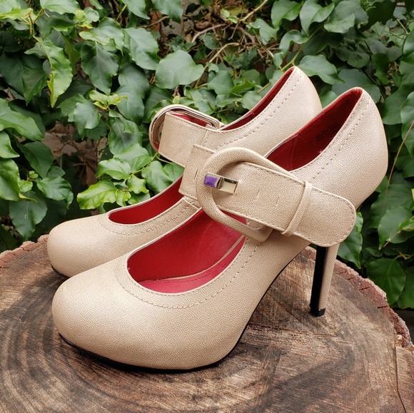 girls tan mary janes